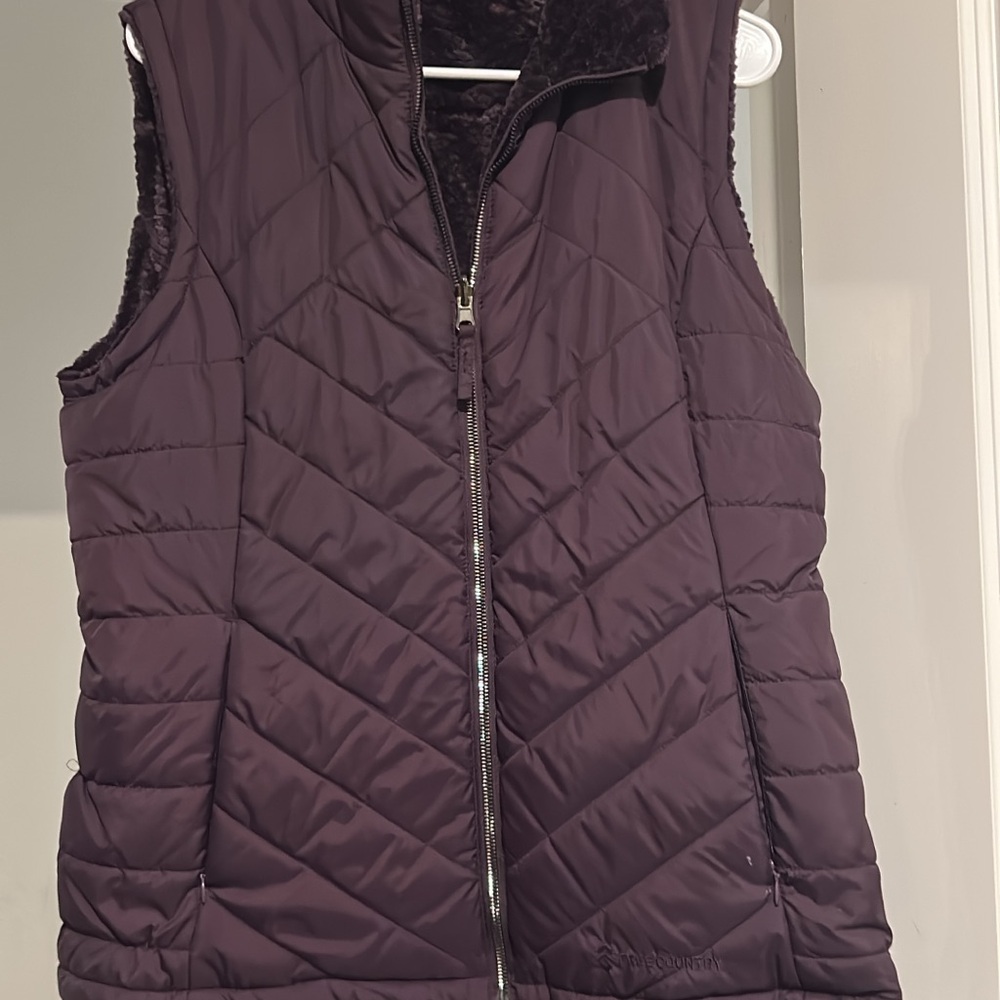 Free Country Women's Dark Purple Quilted Vest